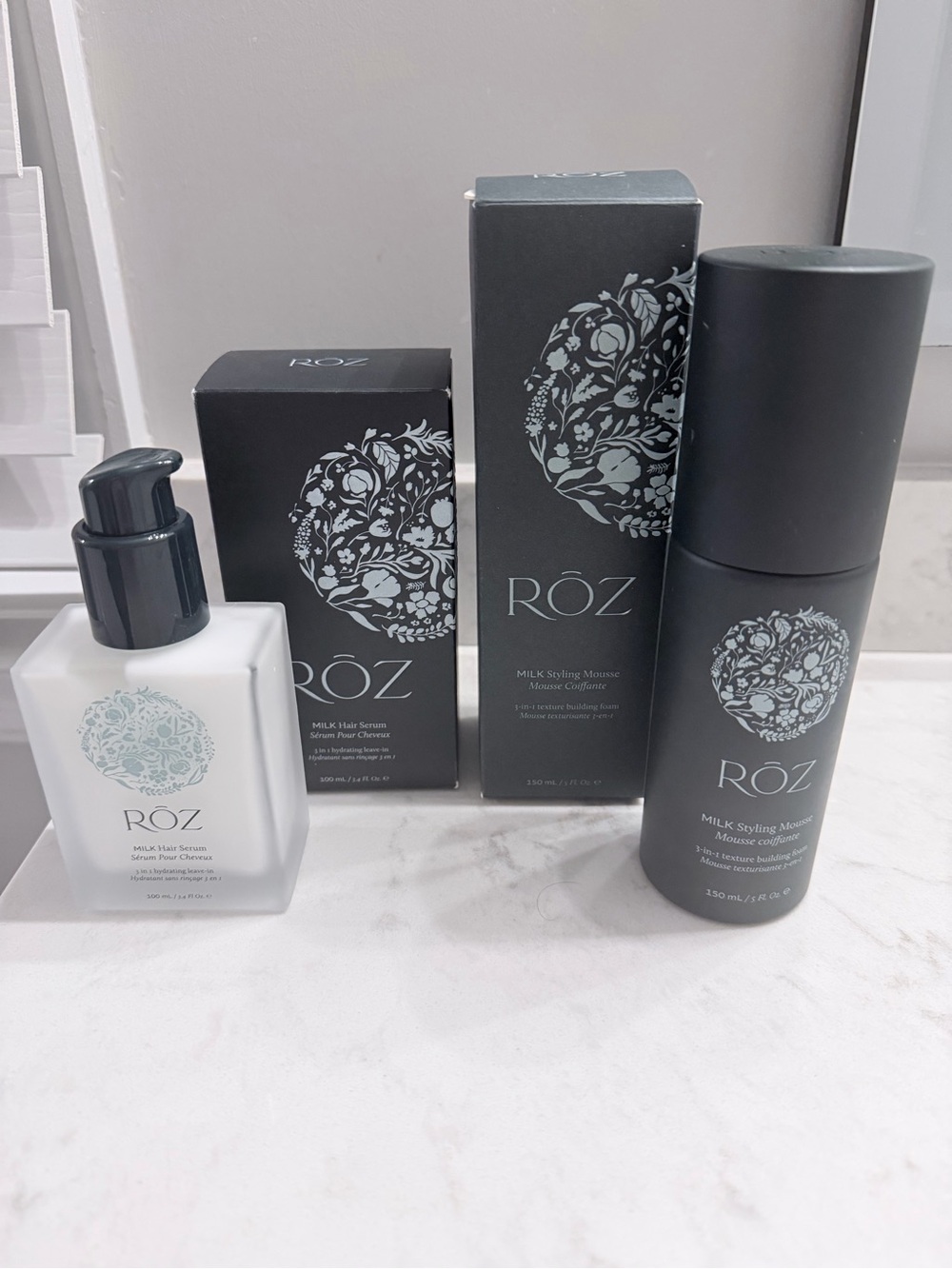 Milk Styling Serum & Mousse Set - White & Black